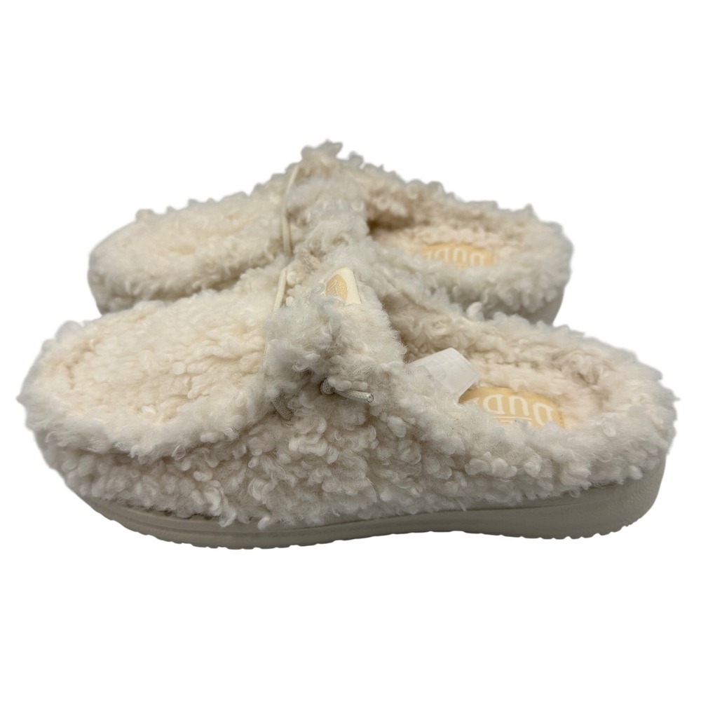 Hey Dude Wendy Slipper Women Size 10 Egret White New Faux Shearling 44170-0LA - Picture 4 of 9
